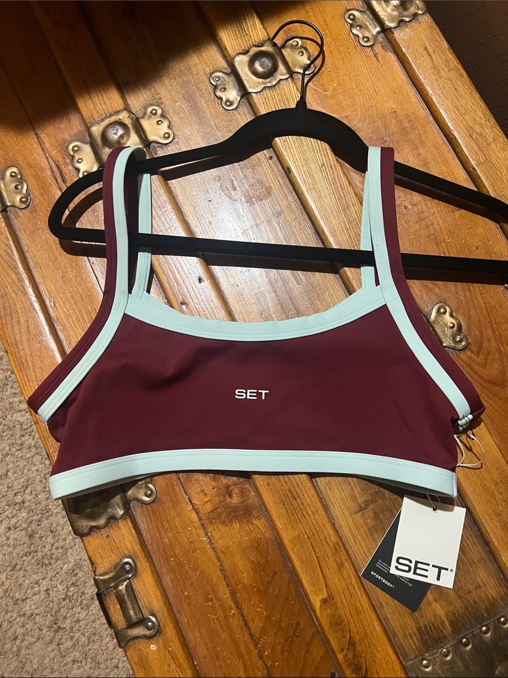 Set Active Sportbody Vista Sporty Contrast Double Strap Bra - Picture 3 of 7